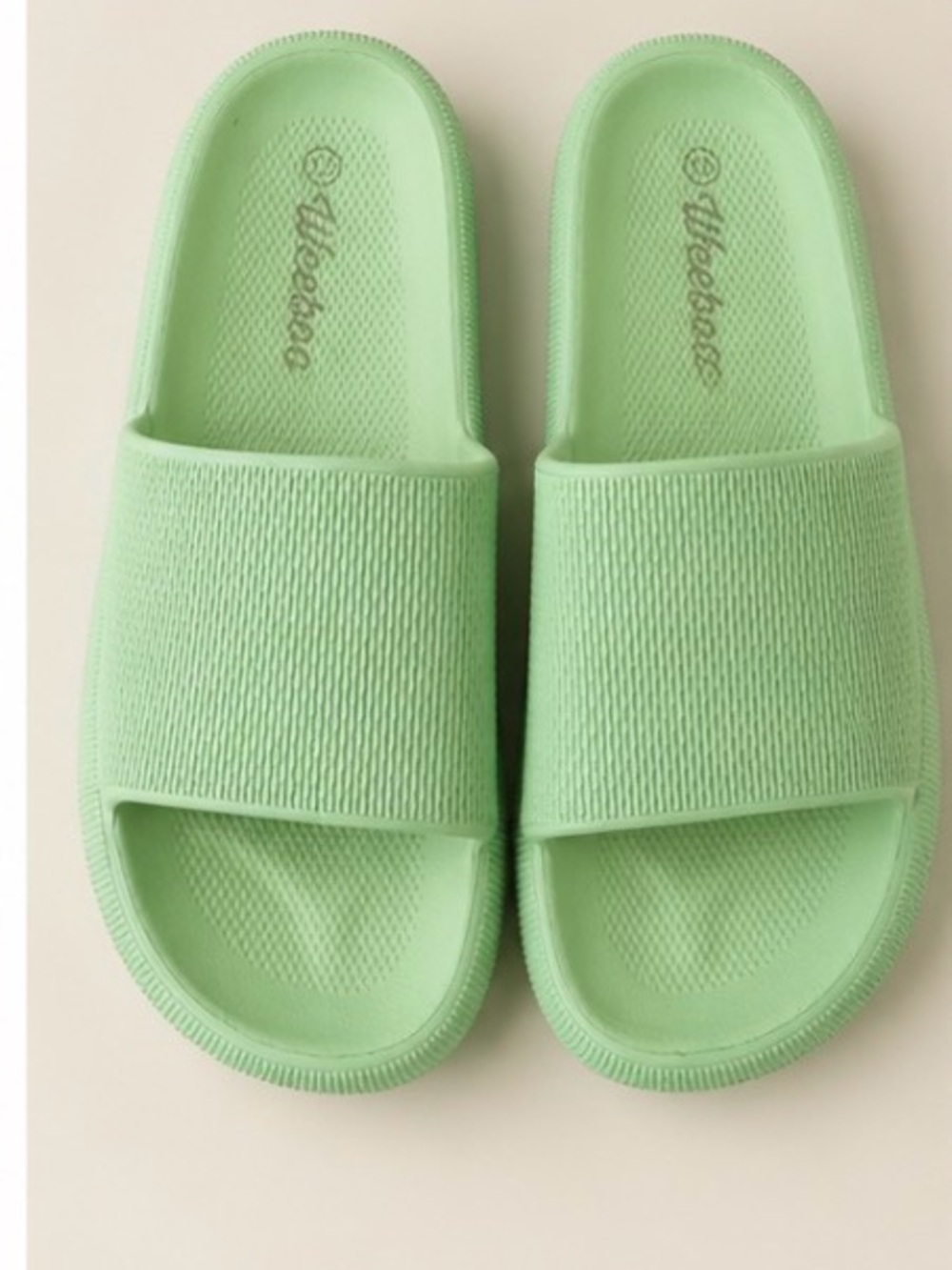 Mint Green Slide Sandals for Women